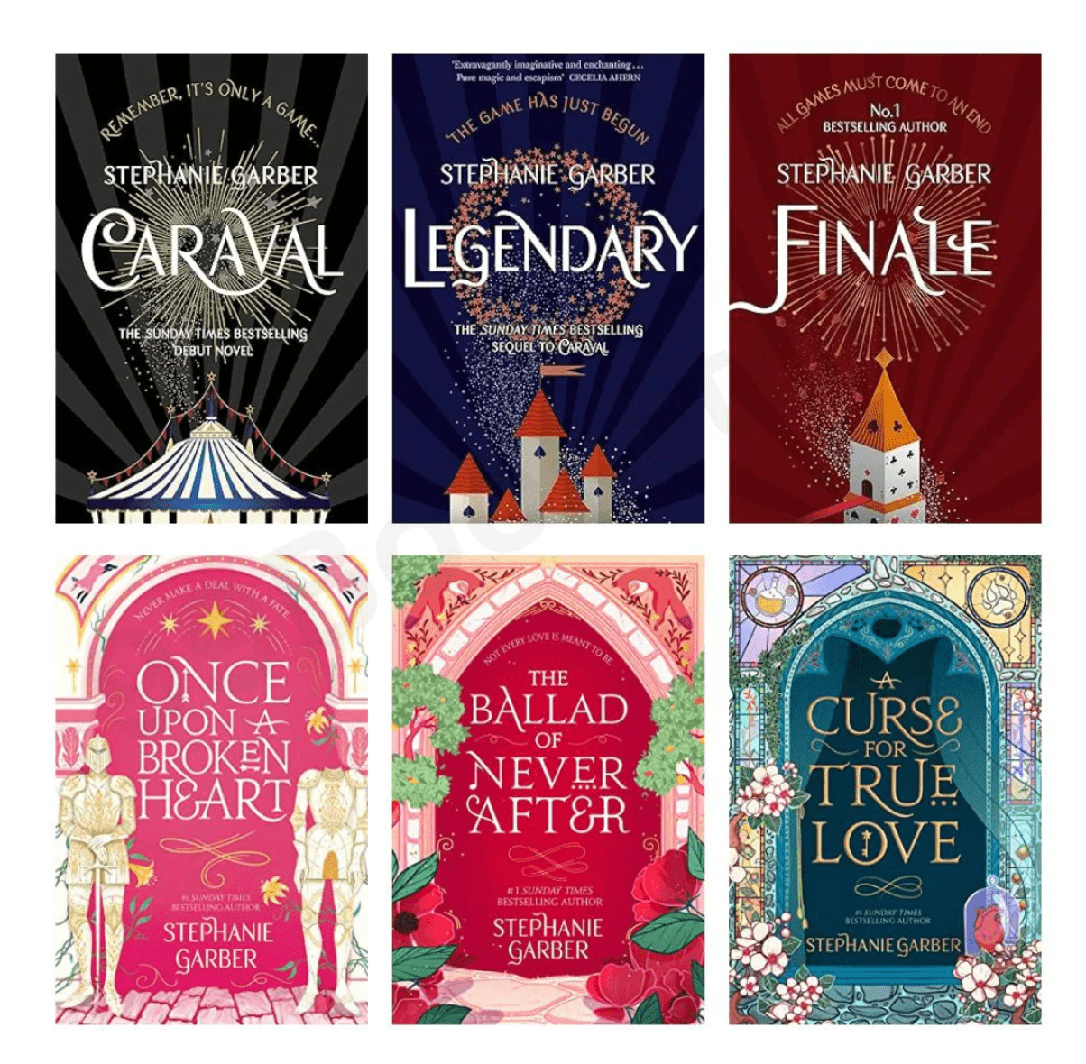 (6 Books Combo) Caraval Series & Broken Heart Series by Stephanie Garber - Book Monk