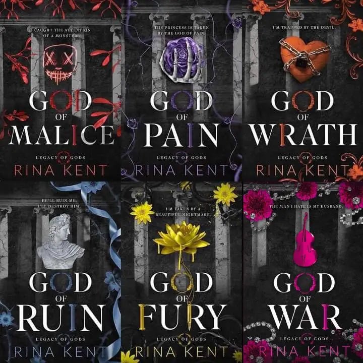 6 Books Legacy of Gods Series by Rina Kent - Book Monk