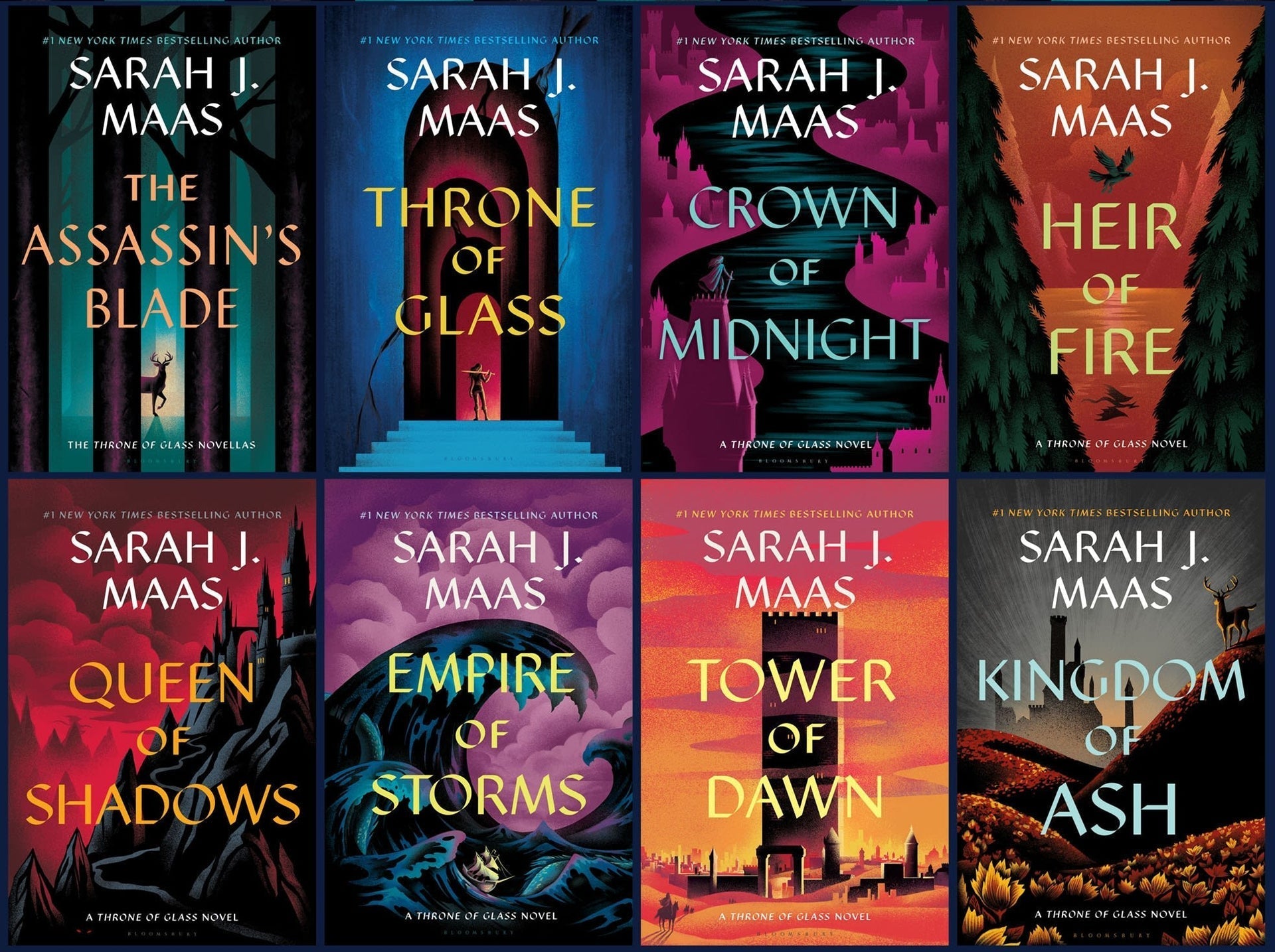 Boxset Throne of Glass by Sarah J. Maas - Book Monk