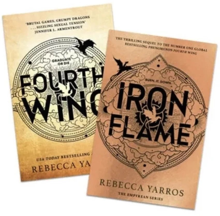 (Combo) Fourth Wing + Iron Flame (Paperback) by Rebecca Yarros - Book Monk