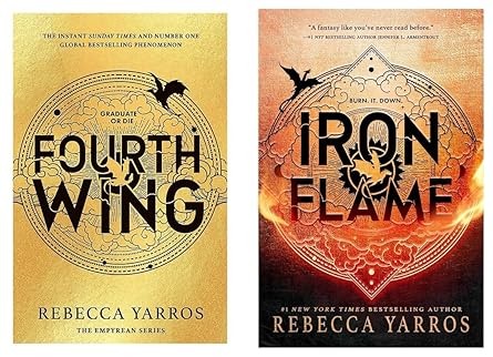 (Combo) Fourth Wing + Iron Flame (Paperback) by Rebecca Yarros - Book Monk