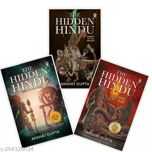 Combo of 3 book set - The Hidden Hindu 1 - 2 - 3 - Book Monk