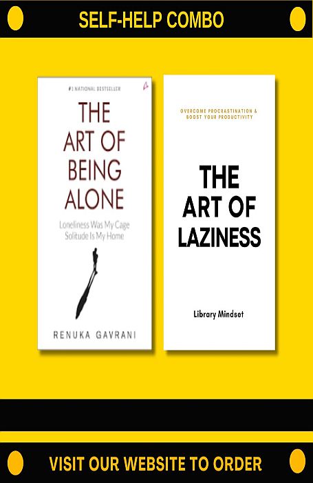 COMBO The Art Of Being Alone & The Art of Laziness - Book Monk