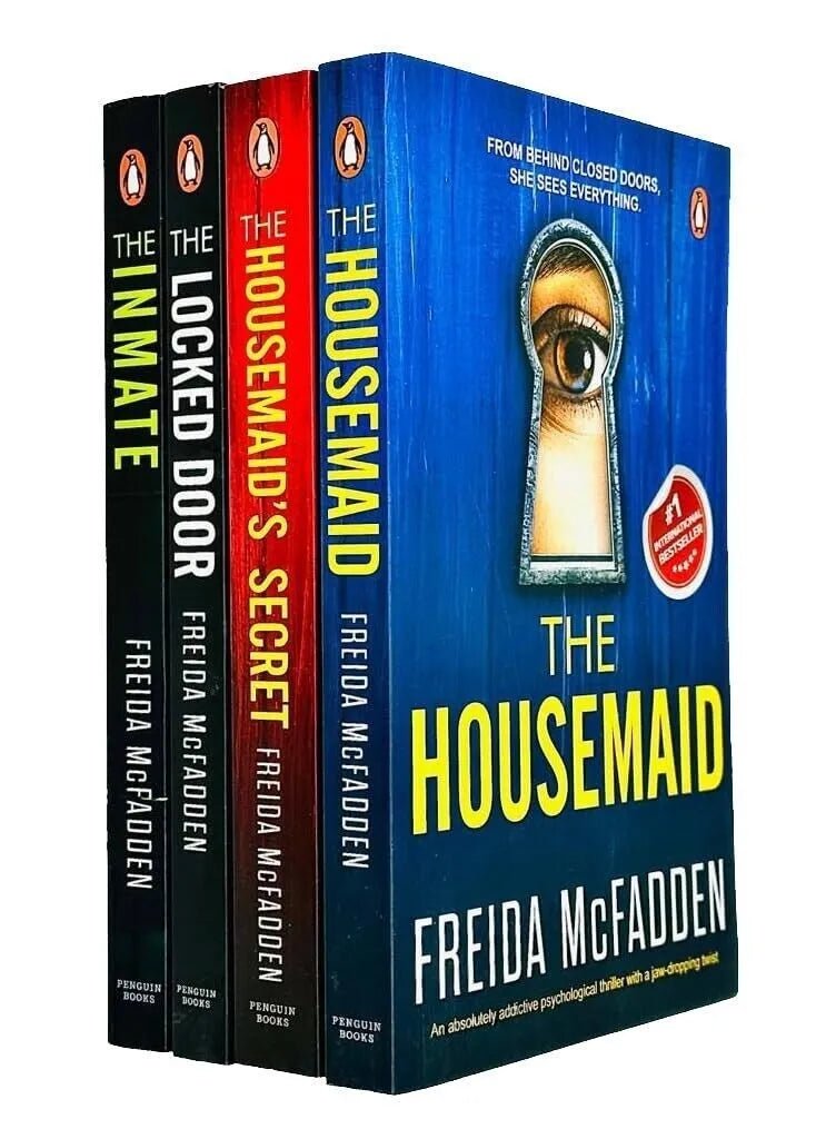 COMBO The Housemaid + The Housemaid’s Secret + The Locked Door + The inmate by Freida McFadden - Book Monk