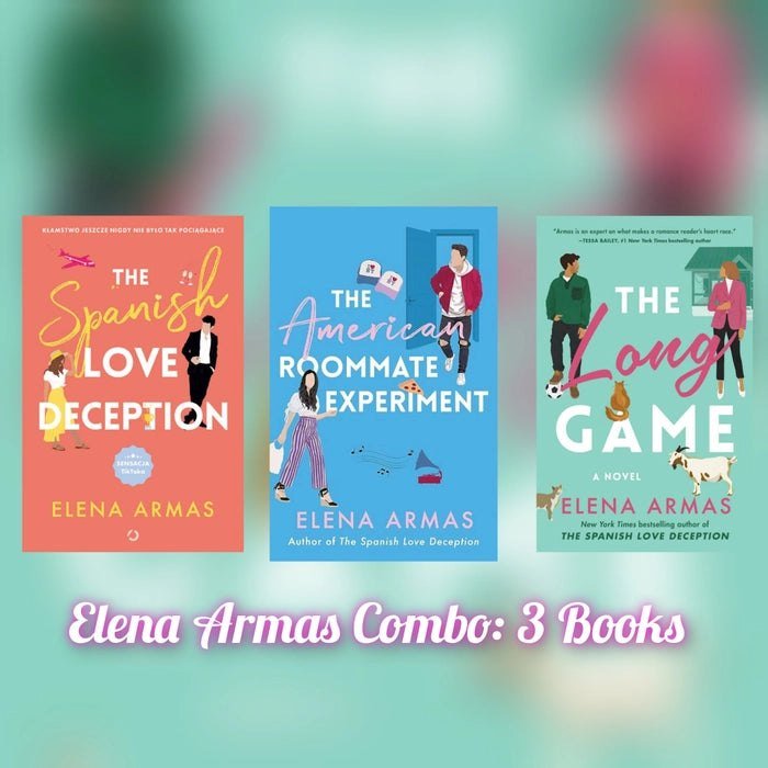 COMBO The Spanish Love Deception, The American RoomMate Experiment, The Long Game - Book Monk