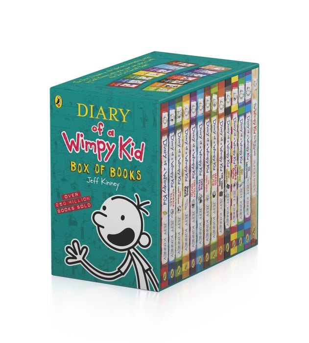 Diary of a Wimpy Kid Box Set (GREEN ) 14 BOOKS - Book Monk