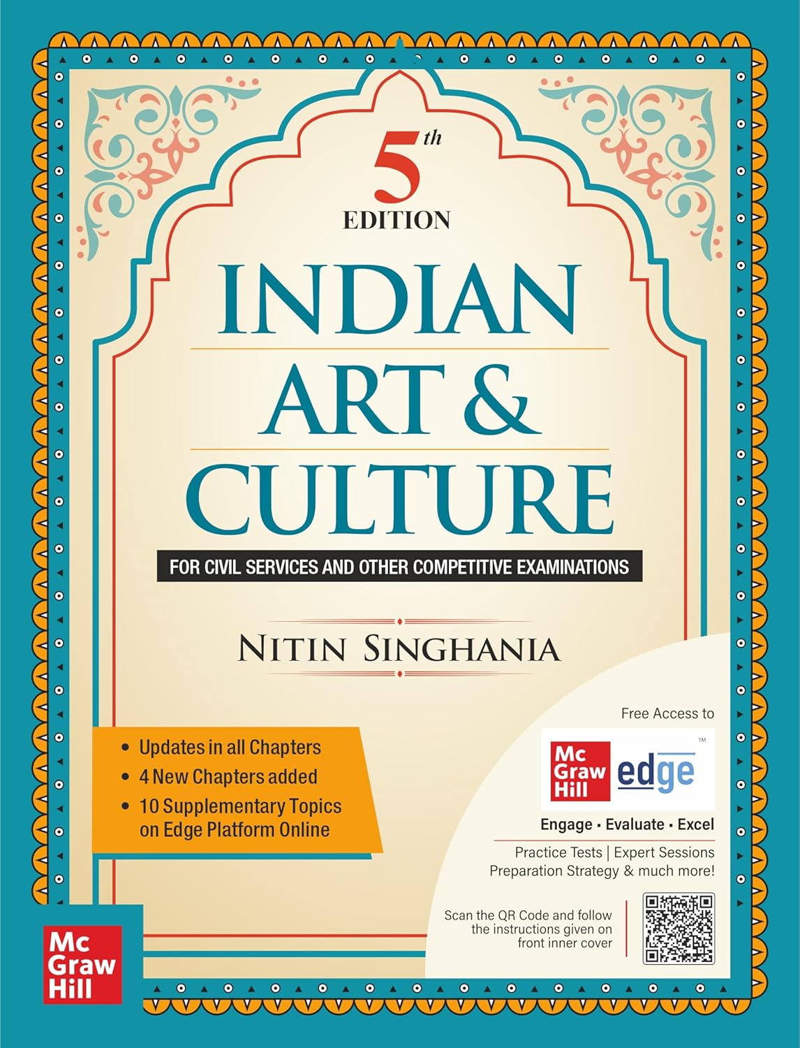 Indian Art and Culture (English), 5e by Nitin Singhania (IAS) for UPSC CSE 2025 - 26 - Book Monk