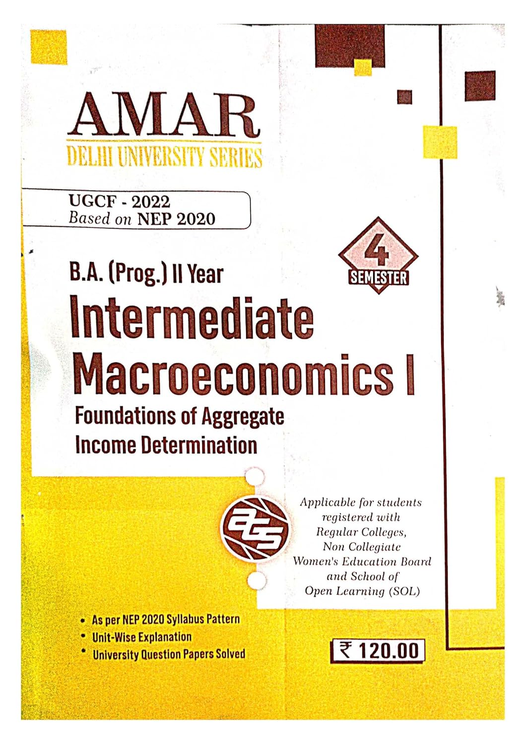 Intermediate Macroeconomics 1 (Semester 4, BA Prog) - Book Monk