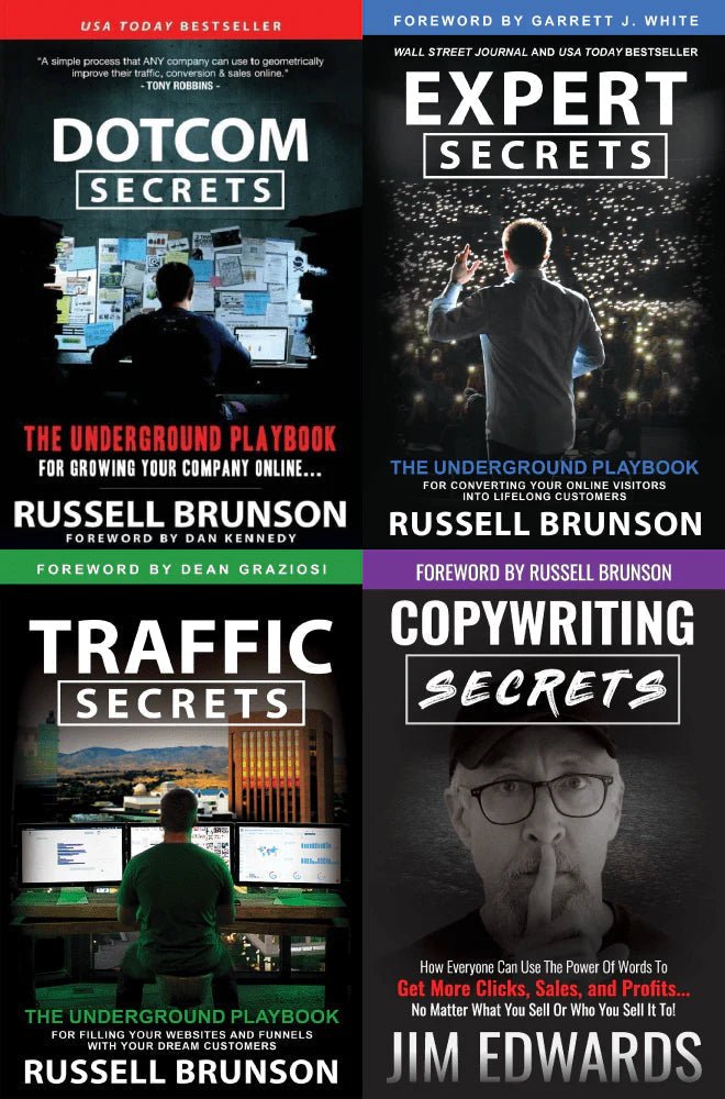 Russell Brunson Combo(4 Books Set) Paperback - Book Monk