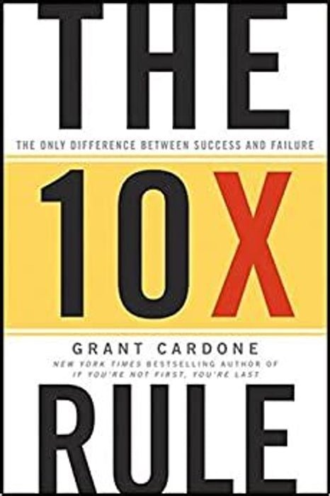 The 10X Rule: The Only Difference Between Success and Failure - Book Monk